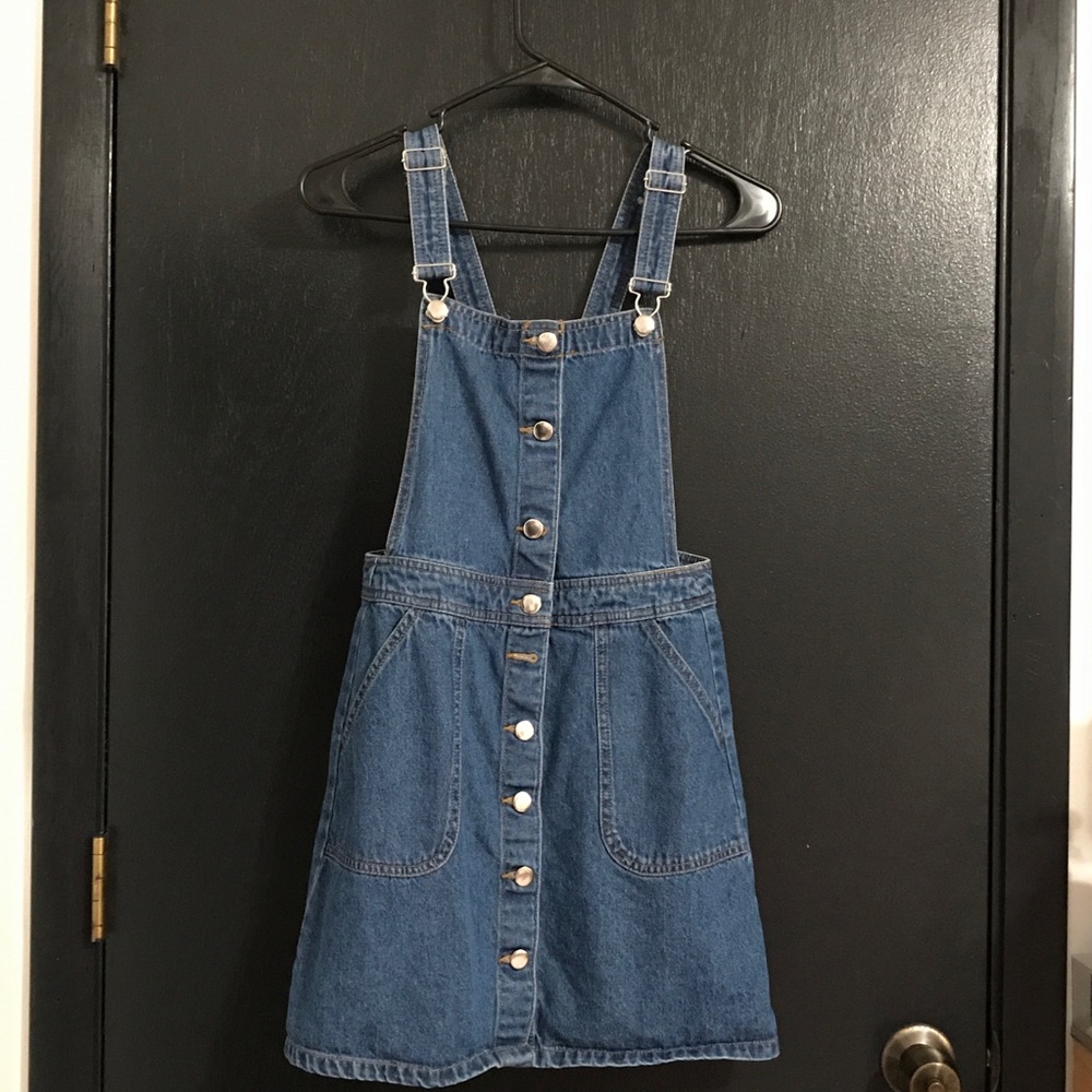 H&M Denim Bib Overall Dress